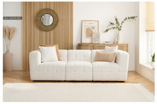 Milo 3 Seater Sofa – White