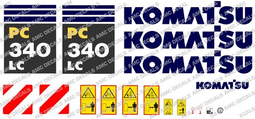 Komatsu pc340lc digger - digger, decal