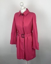 Aquascutum Pink Trench Coat Belt Size 8 UK Women’s Ladies Jacket