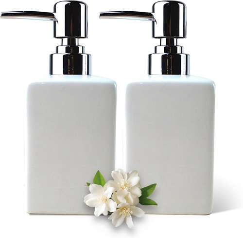 Refillable square ceramic soap - refillable,