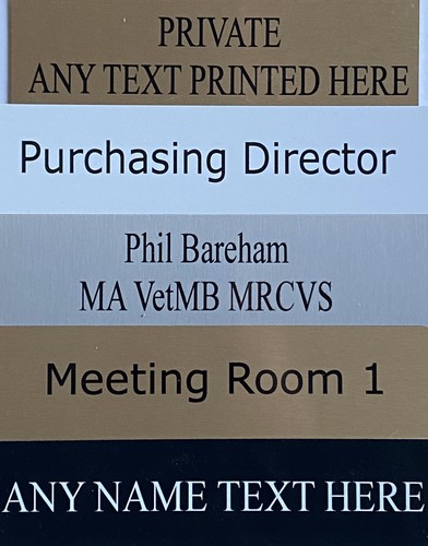 Personalised metal signs door - metal,