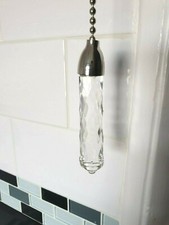 Large Glass Cord Light Pull