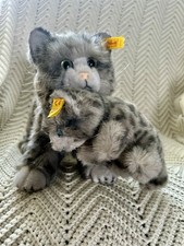 STEIFF SILVER TABBY CAT &
