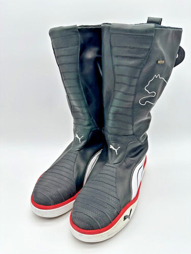Puma boots uk11 black leather - black,