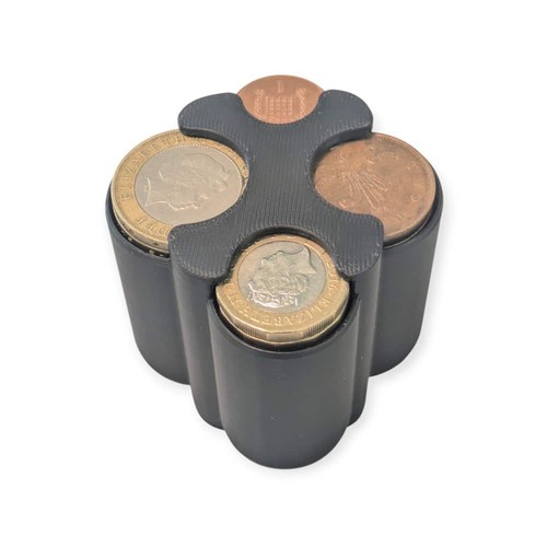Rounded coin holder - uk,