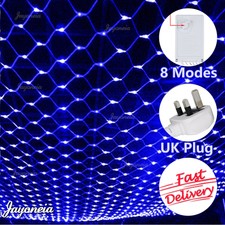 LED Fairy String Net Mesh Curtain Lights Christmas Party Garden Outdoor Decor UK