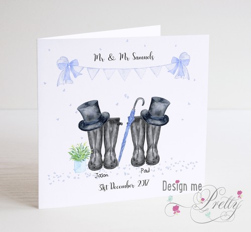 Personalised wellies wedding - wellies,