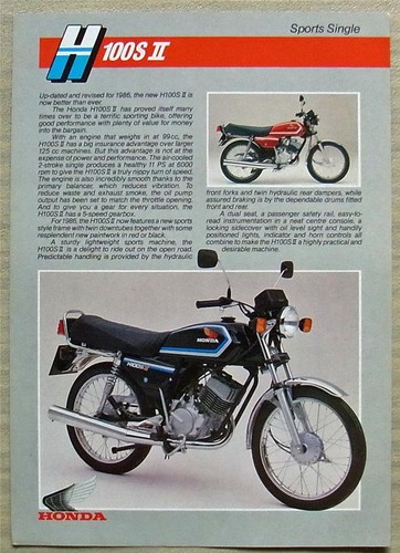Honda h100s sports - honda, single