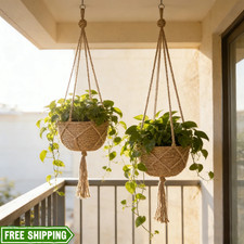 MACRAME JUTE PLANT HANGER
