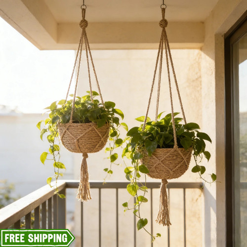 Macrame jute plant - macrame,