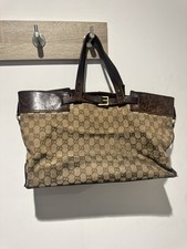 Gucci Monogram Gg Buckle Tote