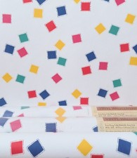 X3 1980s Vintage ST MICHAELS Wallpaper Rolls Geometric blocks 
