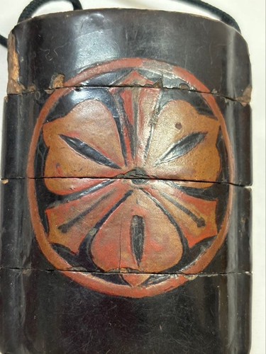 Japanese wooden lacquer inro - lacquer,