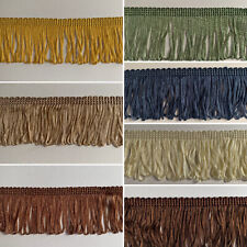 1m of 5cm looped silky chainette lampshade/dress/craft fringe trim