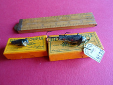 2X VINTAGE BOXED FRENCH RUBLEX DEVON SOUPLE LURES