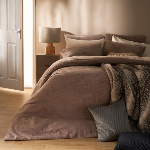 Ohs teddy fleece duvet cover - fleece,