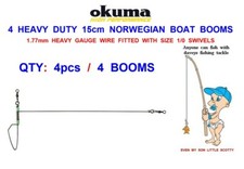 4 OKUMA HEAVY DUTY BOAT BOOMS