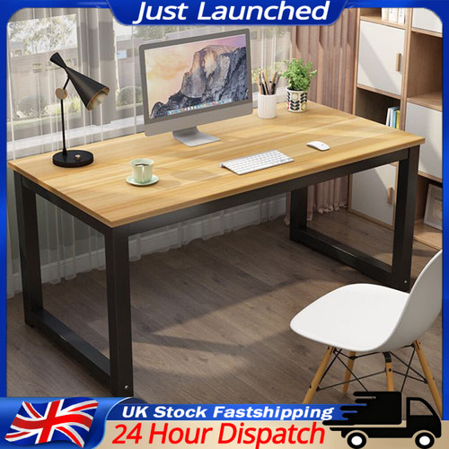 New light walnut computer desk - walnut,