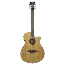 40" Caraya OM Cutaway Electric-Acoustic Guitar, Splated Maple +Bag|GYPSY-CEQ/GC|