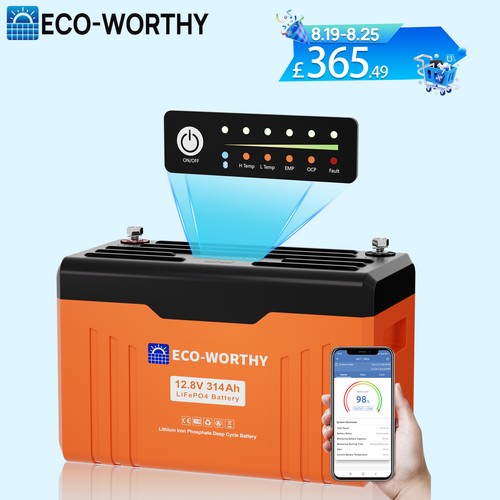 Eco worthy 12v 314ah - 12v, lifepo4