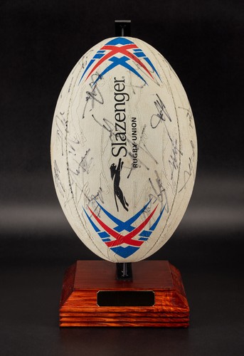 Rugby ball display trophy - ball,