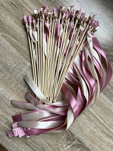 Coloured wedding wands - coloured, with