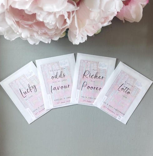 Wedding favour lotto - wedding,
