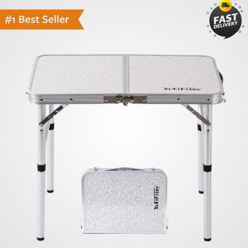 Folding camp table small 24l - small,