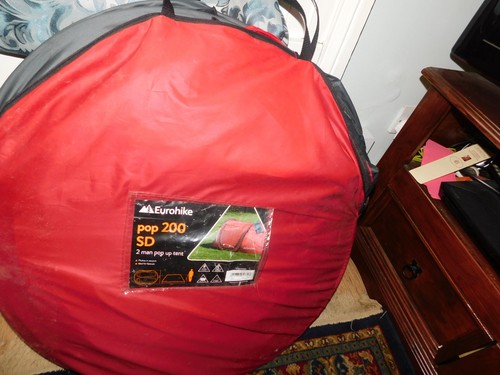 Person camping pop - , tent