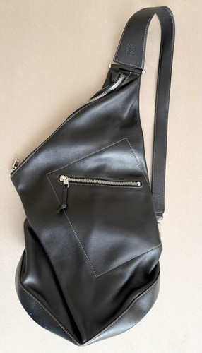 Loewe black leather anton - black,