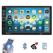 7" Double 2 DIN Car Stereo Radio MP5 Touch Screen Bluetooth FM USB Mirror Link