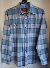 Vintage Walls Ranch Wear Check Western Cowboy Shirt Snaps  40"-101.5cm S (97WR)