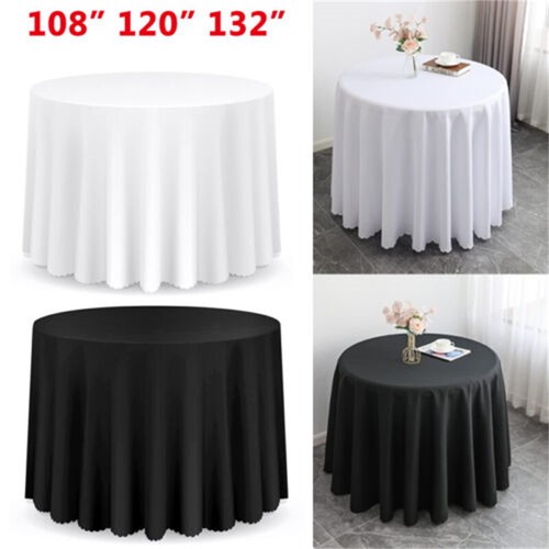 Polyester round tablecloth - polyester,