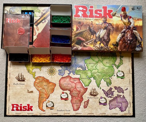 Hasbro risk board game - board,
