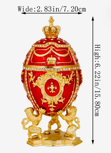 Hand painted egg style hinged - hand,