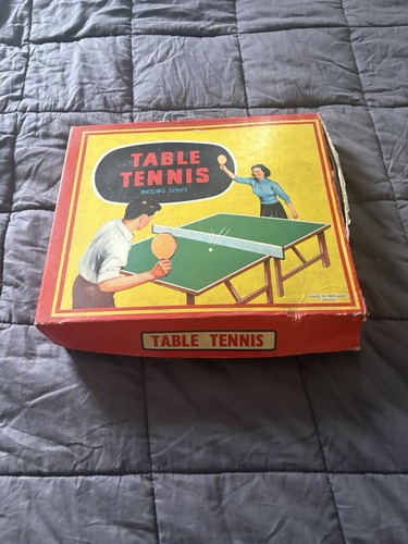 Vintage 1950s table tennis set - vintage,