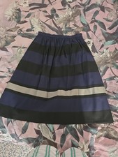 Zara Navy Stripe Skirt