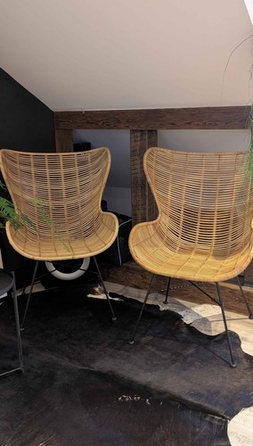 Vintage rattan egg chair - vintage,