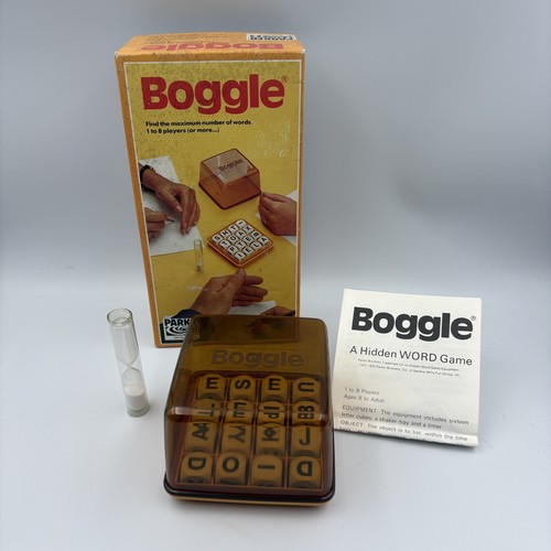 Vintage boggle board - vintage, game
