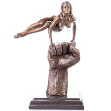 Modern bronze Sculpture of a