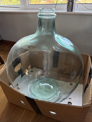 Vintage large glass carboy - vintage,