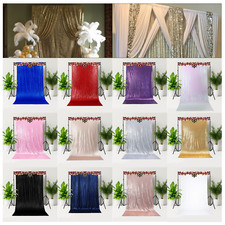 4x7ft Glitter Sequin Backdrop Curtain Wedding Party Photoshoot Background Drape