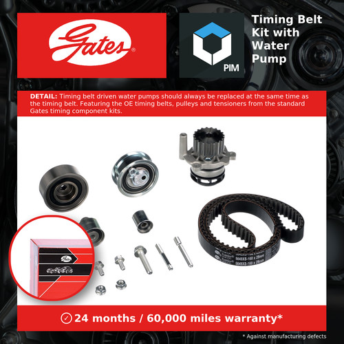 Timing belt water pump kit - timing, &