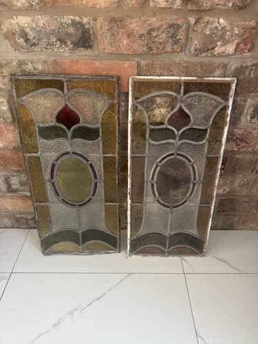 Pair victorian stained - pair, of