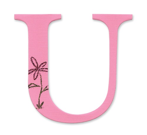Sassy serif letter - u, sizzix