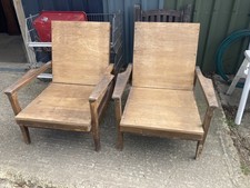 Brown Wooden Plywood Armchairs