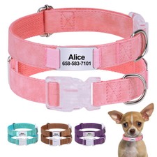 Personalised Nylon Dog Collar