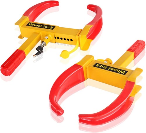 Heavy duty wheel clamp lock - wheel,