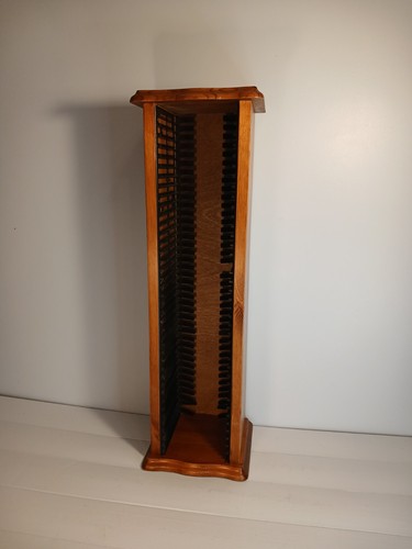 Wooden storage tower rack - cd,