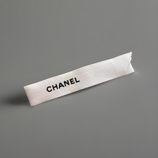 Genuine Chanel Ribbon - White